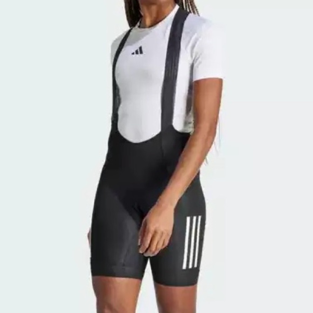 Adidas [M-XL] Essentials Women’s 3-Stripes Padded Cycling Bib/Shorts JD9118